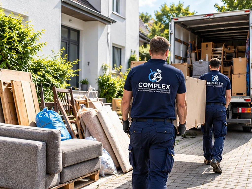 COMPLEX Team bei der professionellen Entrümpelung, Haushaltsauflösung und Sperrmüllentsorgung in Schwabach und Nürnberg